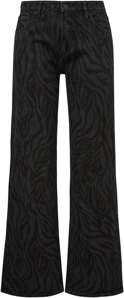 Dierenprint Wide Leg Jeans voor dames QS Catie