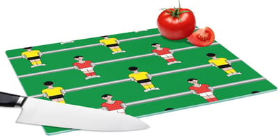 Glazen Snijplank - 39x28 - Patronen - Voetbal - Sport - Snijplanken Glas