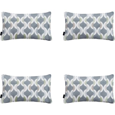 Madison - Sierkussen Trivia grey - Ca. 30x50 cm - Set van 4