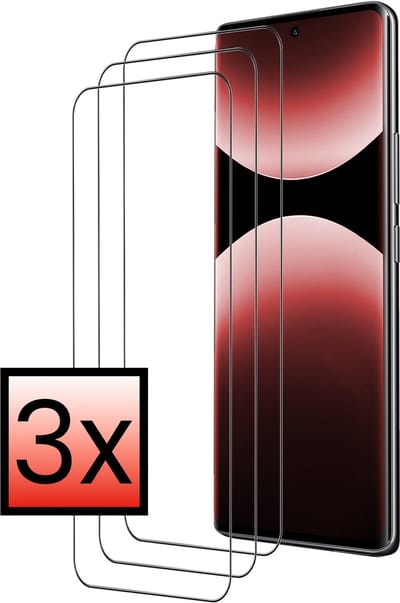 Screenprotector - 3 Stuks - Geschikt voor Xiaomi Redmi Note 14 Pro 5G - Extra Sterk - Beschermglas - Gehard Glas - Tempered Glass - Screen Protector - Bescherm Cover