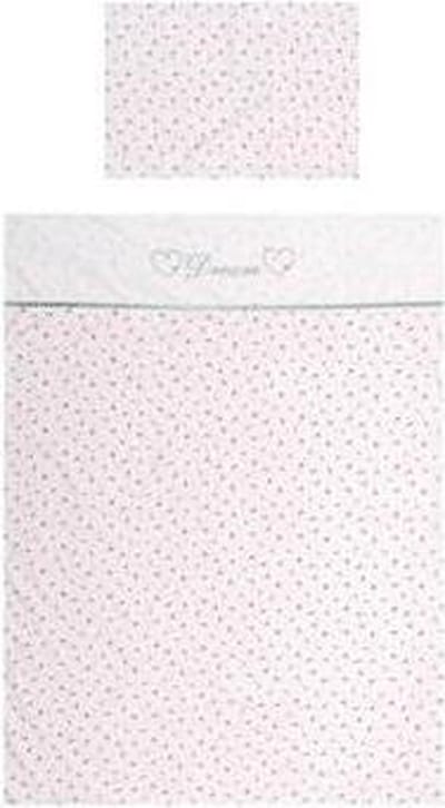 Briljant Baby Dekbedovertrek voor Wieg 60x80 - Fleur - Roze