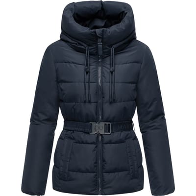 Marikoo dames winterjas Himee met tailleceintuur & magneetzakken