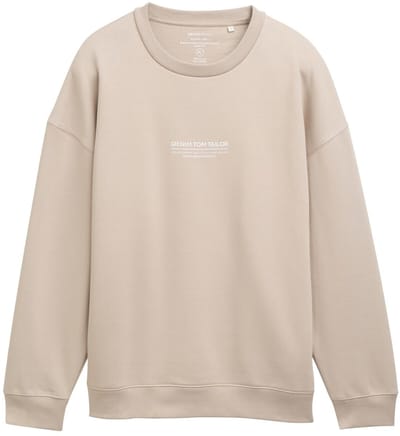 Tom Tailor Trui Sweater Met Tekst 1045579xx12 11754 Mannen Maat - L