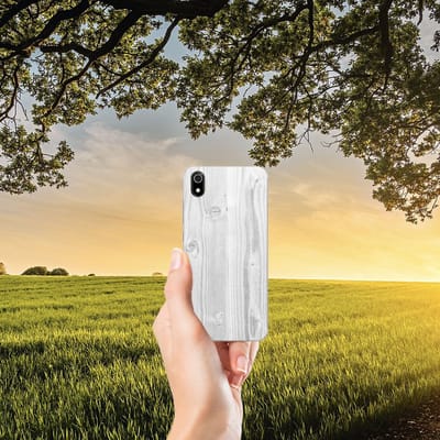 Xiaomi Redmi 7A Bumper Hoesje White Wood