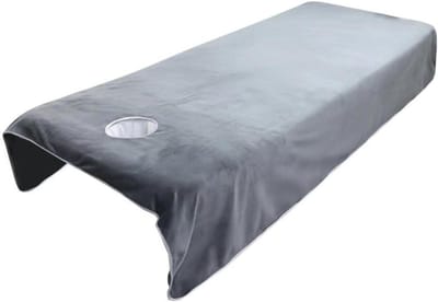 Massagehoes - Stoellaken - Behandelingen Uitvoeren - Warm en Zacht - 120 x 200 cm - Grijs