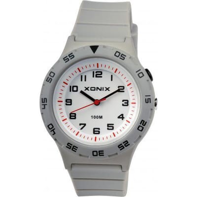Grijs Xonix kinderhorloge met verlichting waterdicht