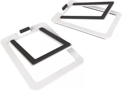 Speaker Stands - Audio Verhogers - Verbeter Geluid - Stabiele Constructie - 1 Paar - Wit