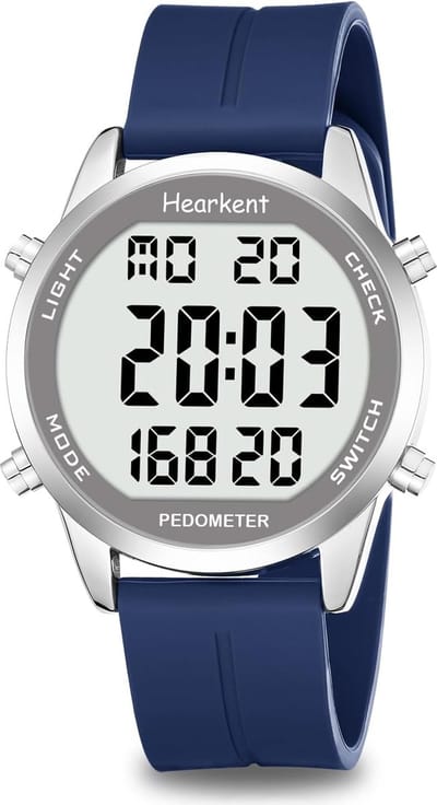 Stappenteller Horloge - Fitness Tracker - Dagelijkse Activiteit - Geen Bluetooth Nodig - 50m Waterdicht - Blauw