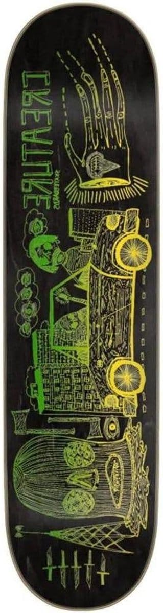 Skateboard Dek - Esdoornhout Dek - Street Skate - 7 Laags Constructie - 8 x 31.8 Inch - Zwart Groen