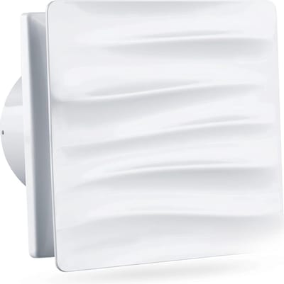 DD® Afzuiging Badkamer - Buisventilator - Badkamerventilator met Vochtsensor - 100mm Badkamerventilator - 12x16x16cm - Wit