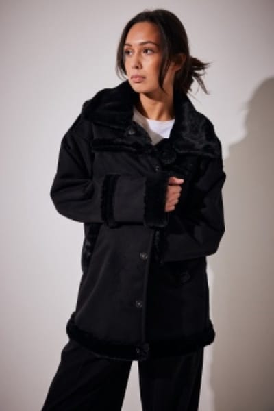 NA-KD Bonded Aviator Jacket Dames Jas - Maat 34