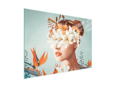 TMK ArtDeko - Snijplank - 30x22 cm - Vrouw - Gehard Glas
