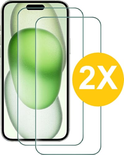 Screenprotector Geschikt voor 15 Plus screenprotector Beschermglas - Screenprotector Geschikt voor 15 Plus Screen protector gehard glas - Screenprotector Geschikt voor 15 Plus - 2 Stuks