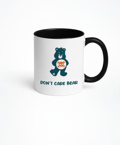 Don't Care Bear Mok - Grappige Koffiemok met Anti-Zorg Beer Design