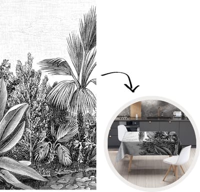 Tafelkleed - Tafellaken - 130x260 cm - Planten - Natuur - Design - Illustratie - Ernst Haeckel - Binnen en Buiten