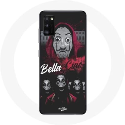 Samsung Galaxy A41 hoesje met het papel bella ciao-logo