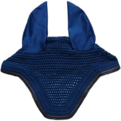 Kentucky Horsewear - Oornetje Wellington leather donkerblauw pony