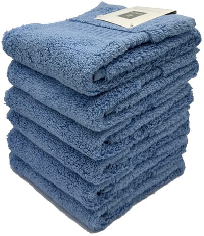 Max gastendoekje blauw 30x50 cm - set van 6
