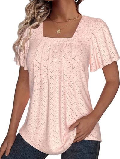 Plussize Shirt Dames Roze - Grote Maten - Luchtig - Roze - Zomer - Tshirt
