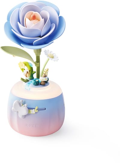 Robotime Starry Camellia Lamp - ROKR Floral Art Series - AF01S - Nachtlamp - Bloem - Bouwpakket - Cadeautip