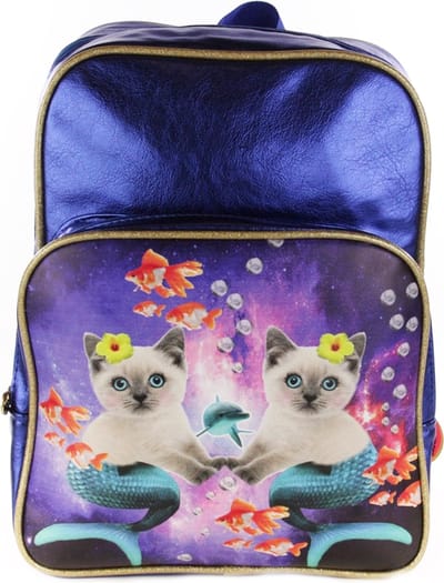 Kunstboer Rugzak Space Cats - Poes Zeemeermin in de ruimte