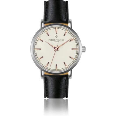 Lederen horloge Philipp Blanc Basel