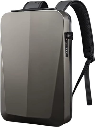 Ultradunne Laptoprugzak Heren – Hardshell Anti-Diefstal Rugzak – Waterafstotende Business Rugtas voor Laptop, Werk, Studie en Reizen - Donkergrijs