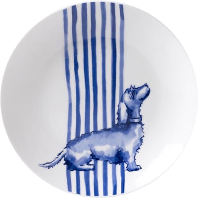 Petit four bord Teckel Nhaan - Porselein - 12 cm