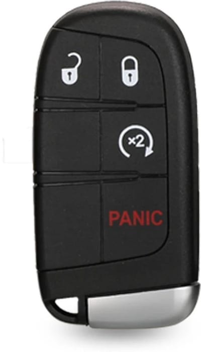 XEOD Autosleutelbehuizing - sleutelbehuizing auto - sleutel - Autosleutel / Geschikt voor: Dodge, Chrysler, Fiat & Jeep 4 knops Y160