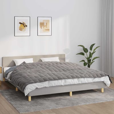 vidaXL - Verzwaringsdeken - 155x220 - cm - 11 - kg - stof - grijs