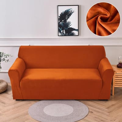 Nouvelles housses de canapé en tissu velours pour salon, housse de canapé souple et extensible de haute qualité pour 1/2/3/4 sièges, housses de fauteuil modernes pour la maison 1 SEAT (90-140CM)