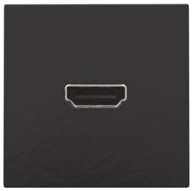 Niko centraalplaat HDMI-naar-HDMI aansluiting piano black coated (200-69417)