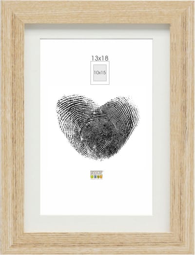 Deknudt Frames fotolijst - naturel - passe-partout - 10x15 / 13x18 cm