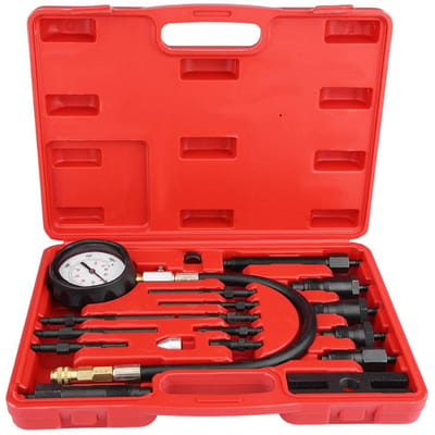 17 Delige Auto Tractor Diesel TDI CDI Motor Compressietester Diagnostische Test Drukmeter Set zwart