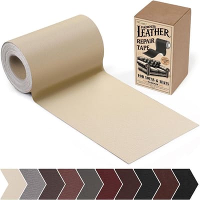 MIUSIE Lederen Reparatie Patch Zelfklevende Lederen Reparatietape voor Meubels, Vinyl Reparatietape voor het Repareren van Vinyl, Bank, Sofa