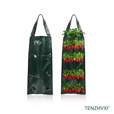 Verticale Tuin met Watersysteem - Verticale Moestuin - TENZHVXI® - Plantenbak - Ademend Vilt Materiaal - Ruimtebesparend Verticaal Ontwerp - 10 Plantgaten Per Zak - 1 Stuk- Ideaal Voor Balkon En Kleine Tuinen