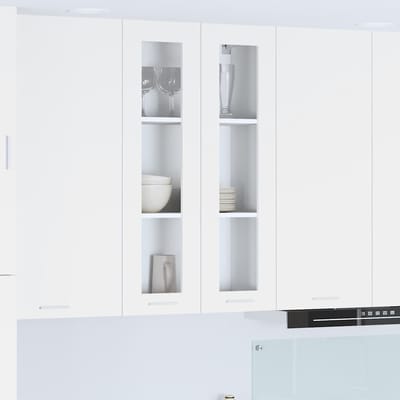 vidaXL - Hangkast - Wit - 60 - x - 31 - x - 100 - cm - Bewerkt - hout