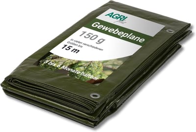 Zeildoek met oogjes - Afdekzeil grondzeil - Bescherming tegen weer - Scheurbestendig waterdicht UV - 4 x 4 meter - Groen