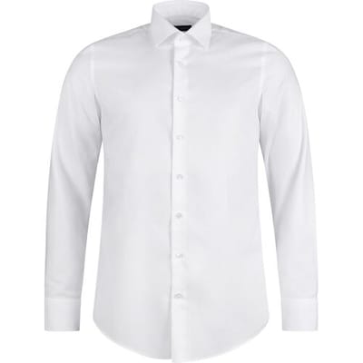 Roy Robson Overhemd Slim Fine Micro Texture Mélange Wit / male