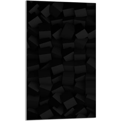 TMK ArtDeko - Snijplank - 30x52 cm - Zwart - Glazen Beschermpaneel - Veelzijdig