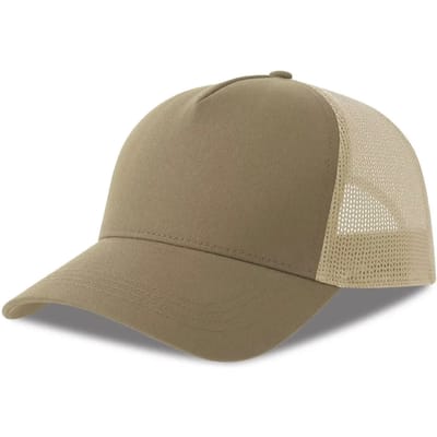 Atlantis Headwear Rapper Cotton-S Cap AT535 - KHAKI/STONE - One size