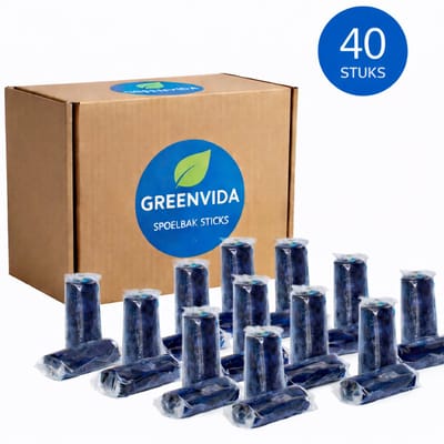GREENVIDA - Toilet Spoelbak Sticks 40 stuks - Geschikt als alternatief voor Geberit DuoFresh Sticks