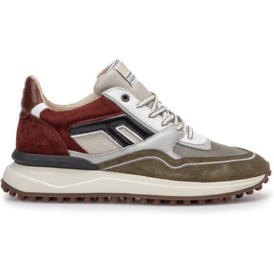 Floris van Bommel - NOPPI 29.53 - Lage sneakersVrije tijdsschoenenHeren sneakers - Kleur: Groen - Maat: 42.5