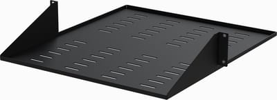 StarTech.com 2 Post Server Rack Shelf - Vented - Center Mount - Black - Supports up to 75 lb. - 2 post Network Rack Shelf rack shelf - 2U