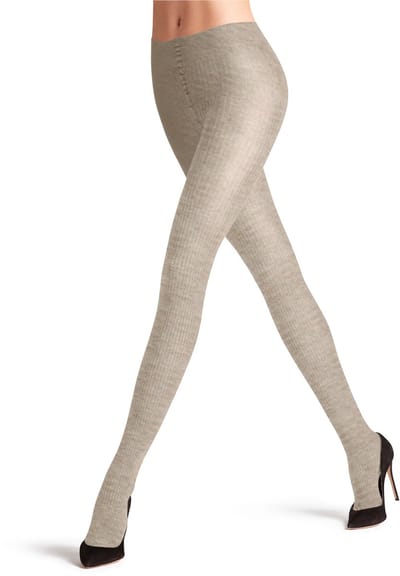 FALKE Family eenkleurig katoen panty dames beige - maat 36-38