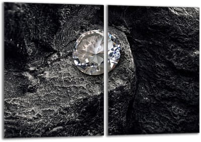 TMK ArtDeko - Glazen Beschermplaat - 40x52 cm - Diamant
