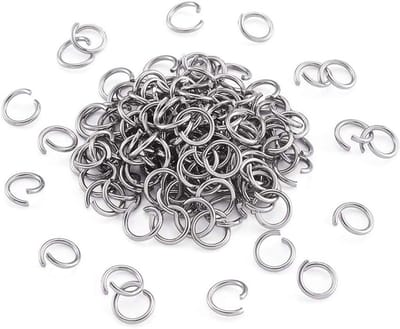 1000 stuks roestvrijstalen open springringen 8 mm rond 12 mm dik rond ongesoldeerde ringconnectoren voor kettingpost sieraden maken, van Pandahall.
