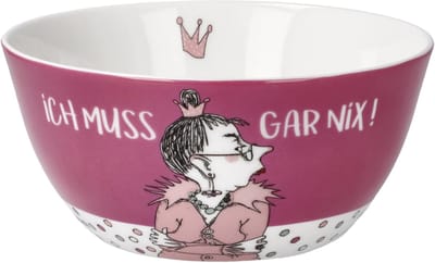 Goebel - Barbara Freundlieb | Kom Ich muss gar nix | Schaal - 15cm - porselein - 2 stuks