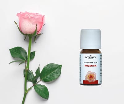Natuurlijke etherische olie van Roos - verdund 5% - huid verzorging - bad - diffuser 10ml