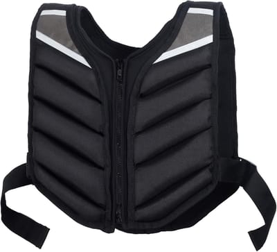10 lb Gewichtsvest voor Mannen en Vrouwen met Rits, Reflecterende Strepen voor Krachttraining, Hardlopen en Fitness